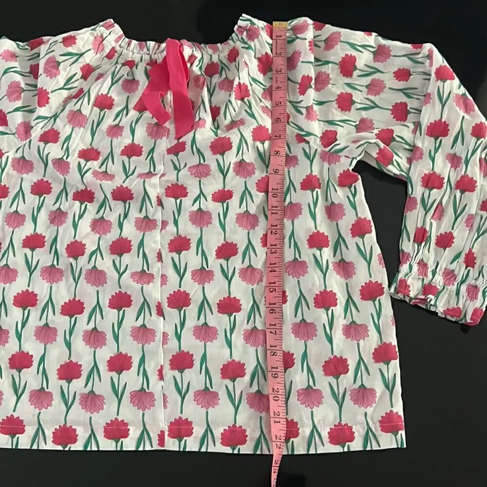 NWT JCrew floral cotton poplin shirt M